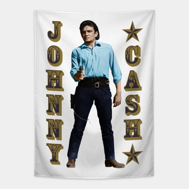 Johnny Cash - The Country Music Outlaw Tapestry by PLAYDIGITAL2020