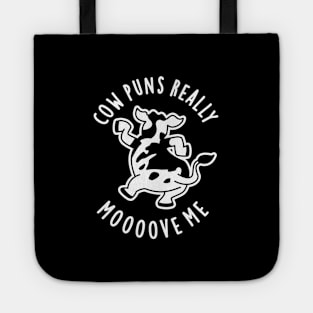 Cow Puns Really Mooove Me Cute Animal Pun Tote