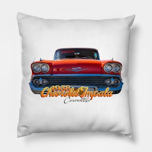 1958 Chevrolet Impala Convertible Pillow