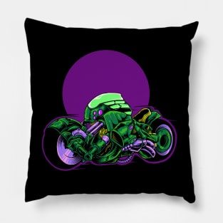 Cyberpunk Motorcycle Pillow