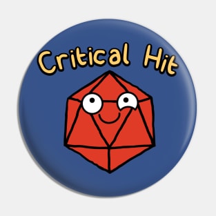 Critical Hit Baby Dungeons and Dragons Pin