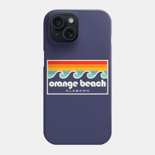 Orange Beach Alabama Retro Vintage Style Waves Phone Case