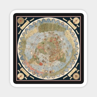 1580s world map Magnet