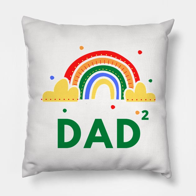 Two dads, dad2 Pillow by Mplanet