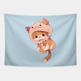 Axolotl Kitty Tapestry