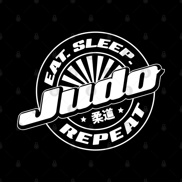 Judo Eat Sleep Repeat by Black Tee Inc