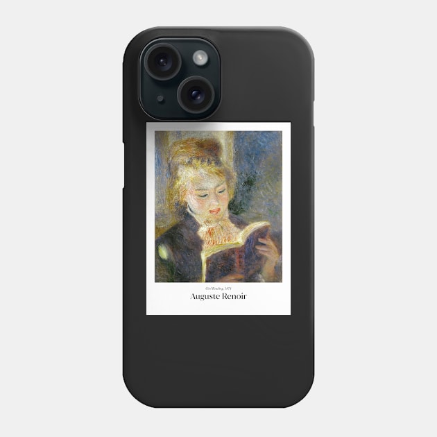 Girl Reading By Renoir Poster Phone Case by MurellosArt