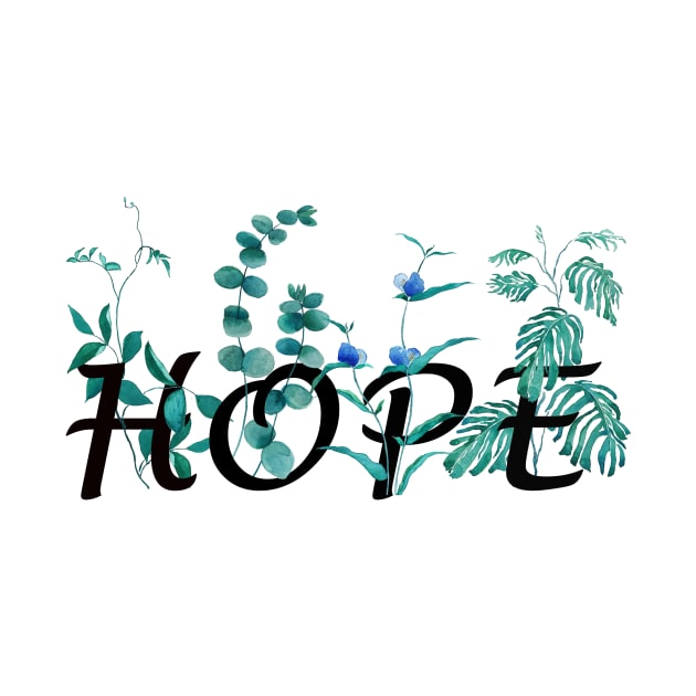 HOPE CALLIGRAPHY DESIGN by colorandcolor