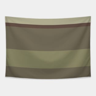 A pretty palette of Purplish Brown, Grey Brown, Camouflage Green, Sage and Artichoke stripes. Tapestry