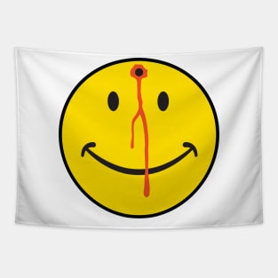 Smiley Face Bullethole Tapestry