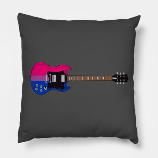 Bisexual Pride Flag Electric Guitar Pillow