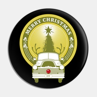 Merry Christmas, retro. Pin