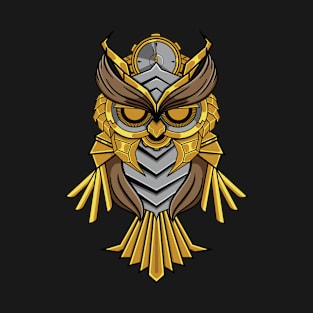 Mecha Clock Owl T-Shirt