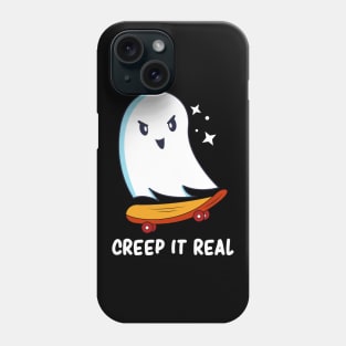 Creep It Real Kawaii Funny Ghost Spooky Cute Phone Case