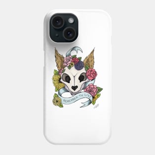 Cat Skull - Remember to Live Phone Case