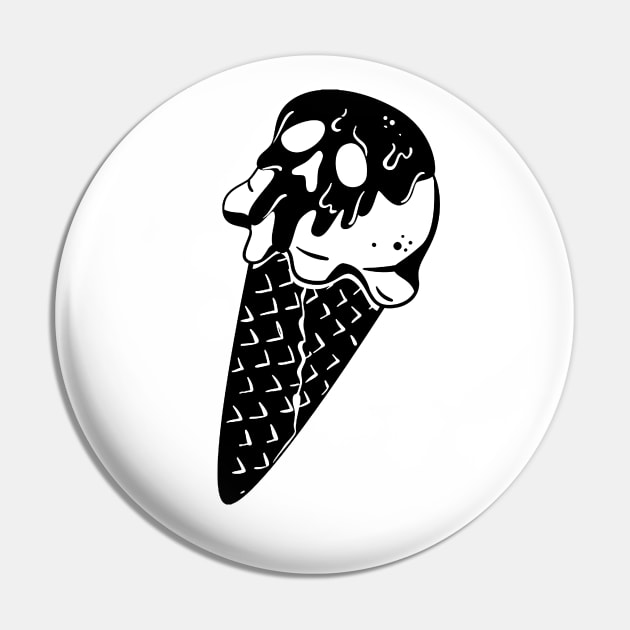 Ice-cream Skull Pin by My_Store