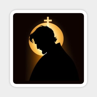 Christian silhouette Magnet