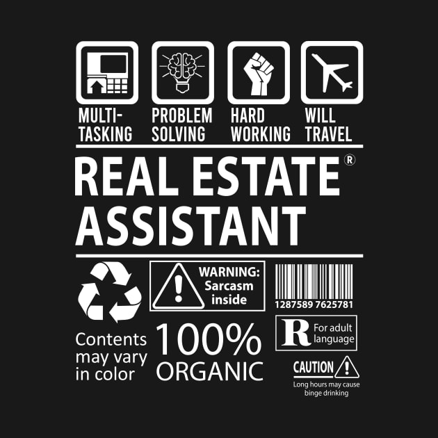 Disover Real Estate Assistant - Multitasking - Real Estate Assistant - T-Shirt