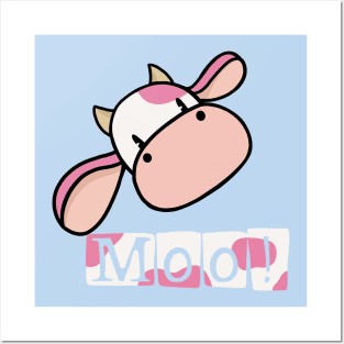 sweet lil strawberry cow Poster for Sale by rbw333