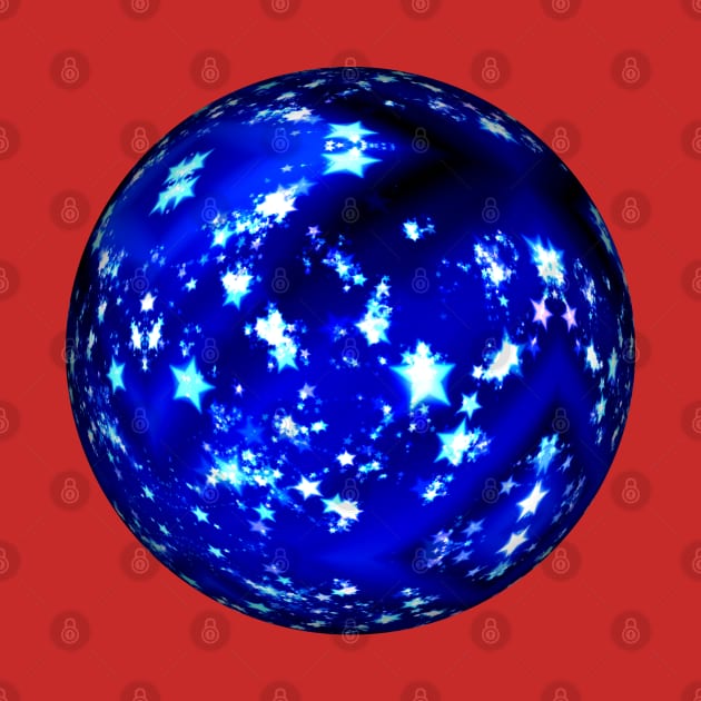 Merry Christmas Blue Ball Decoration by holidaystore