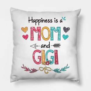 Happiness Is A Mom And Gigi Wildflower Happy Mother's Day Pillow