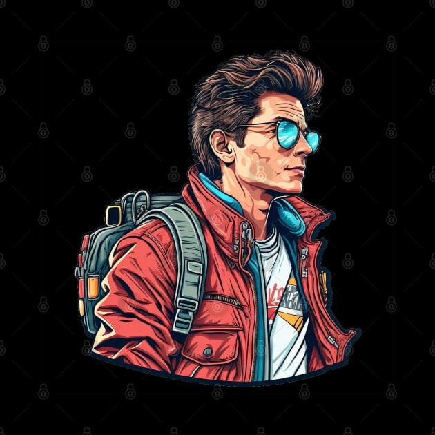 Back to the future Marty McFly by Buff Geeks Art