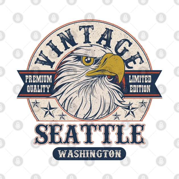 Seattle Washington Retro Vintage Limited Edition by aavejudo