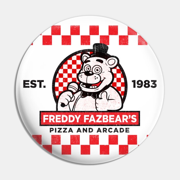 Freddy Fazbear's Pizza and Arcade Lts Pin by Alema Art