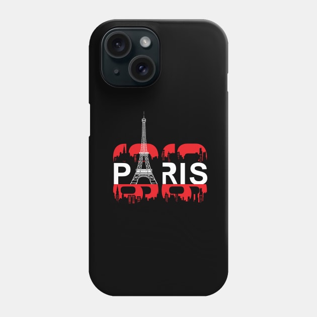Eiffel tower Paris Phone Case by Mako Design 