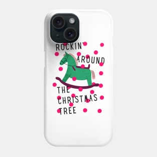 Rocking Around the Christmas Tree with Pink Dots Phone Case