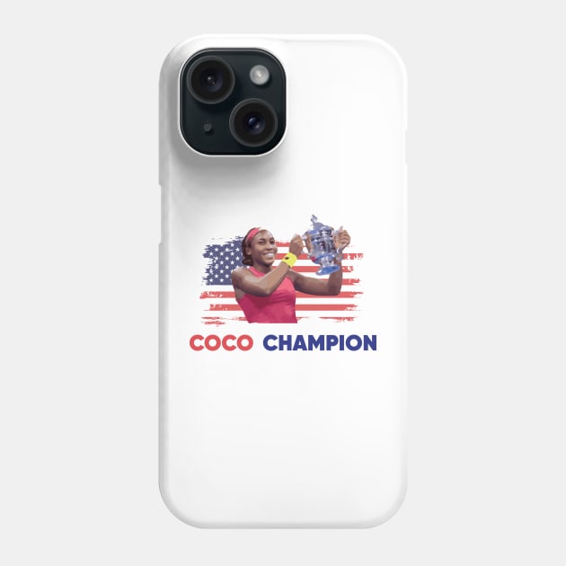 coco gauff champion Phone Case by TheAwesome