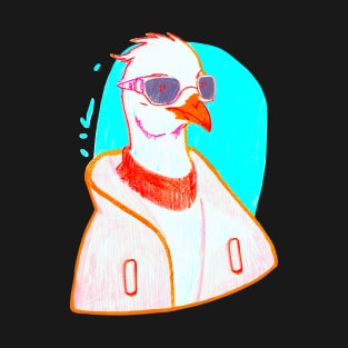 Goose with Stylish Sunglasses T-Shirt