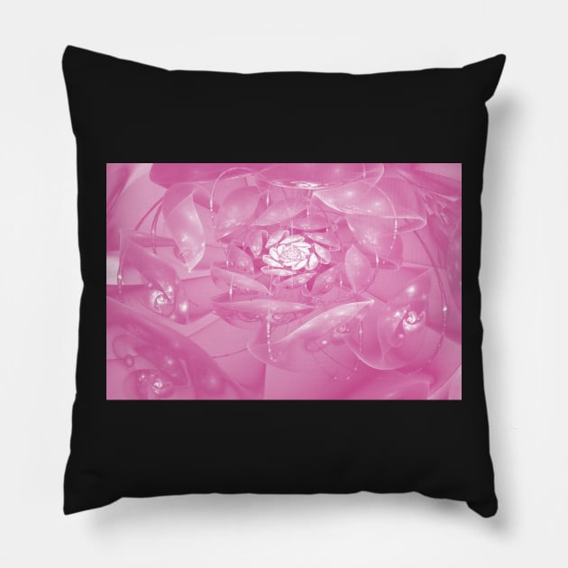 Fractal rose Pillow by krinichnaya