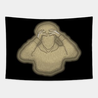 Headspace Logo (Pencil Style Beige) Tapestry