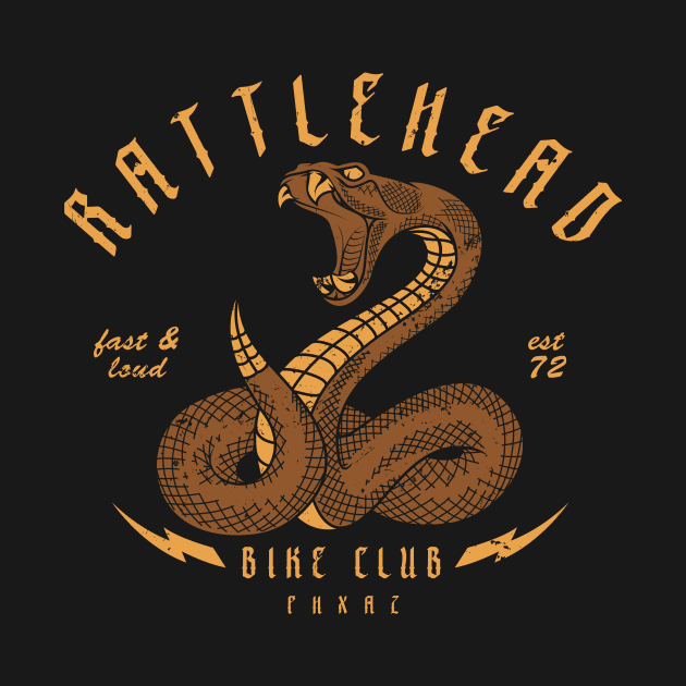 Rattlehead Bike Club Mountain Biking Graphic by pedalhead