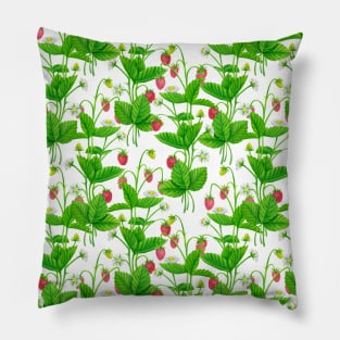 Strawberry garden Pillow