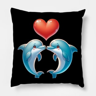 Dolphin Love Pillow