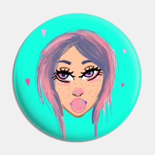 Bubblegum Babe Pin