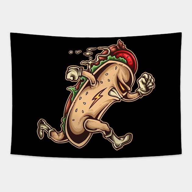 FUNNY FOODIE FOODPORN Tapestry by ReignGFX