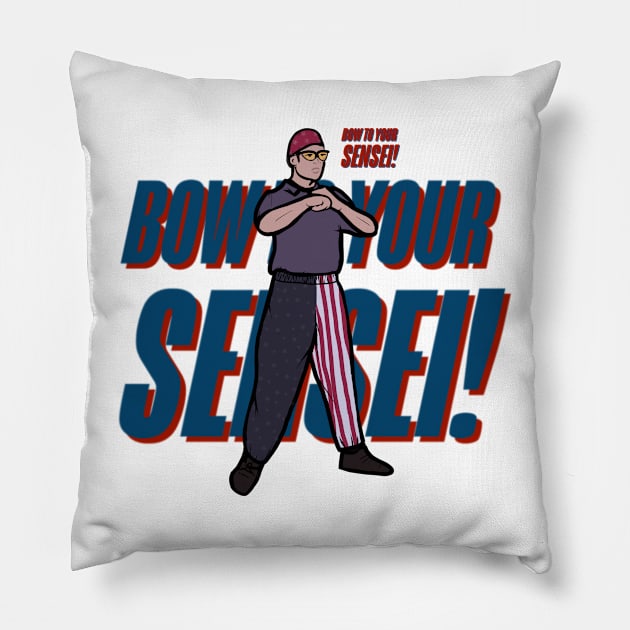 Bow to your Sensei! Pillow by Autumn’sDoodles