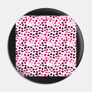 Pink chaotic polka dot Pin