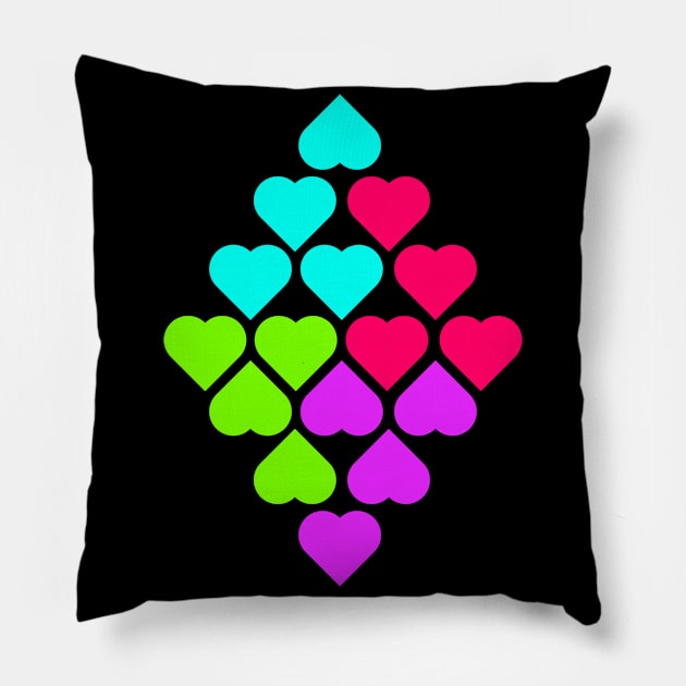 Hearts Pillow by Kufic Studio