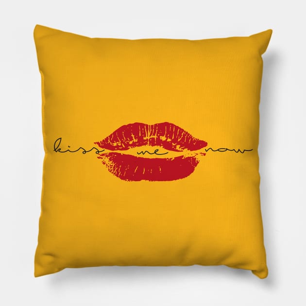 Kiss me now Pillow by ivaostrogonac