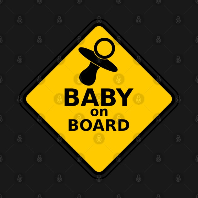 Baby on Board with Pacifier by jutulen