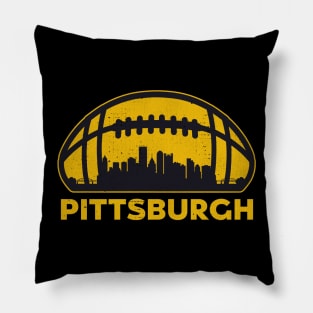 Pittsburgh Football Skyline Pillow