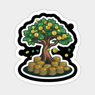 money grow on trees wealth growth Magnet