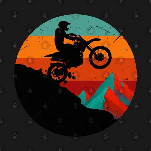 Retro motorcycle Adventure in the Mountains by StarMa