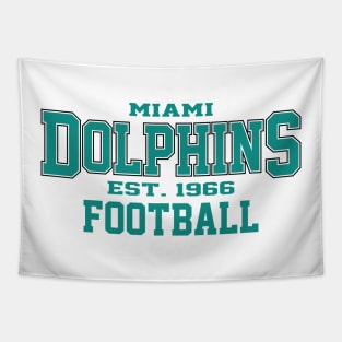 Vintage MM Dolphins Football Tapestry