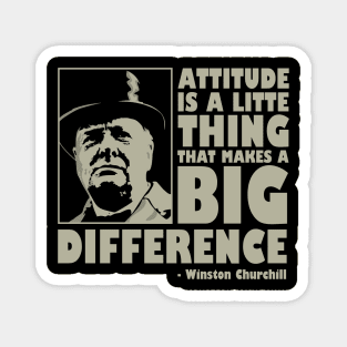 Winston Churchill - Motivational Quote Magnet