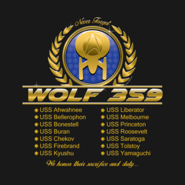 Wolf 359 Star Trek T Shirt Teepublic 